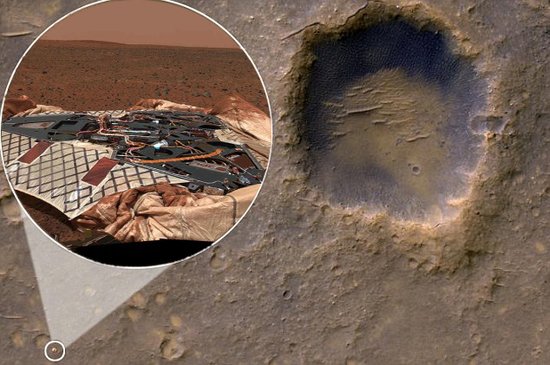 nasa拍摄到火星上"勇气号"火星车登陆平台[转]